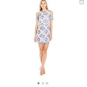 French Connection Antonia Lace Dress – Cold Shoulder, Size 6